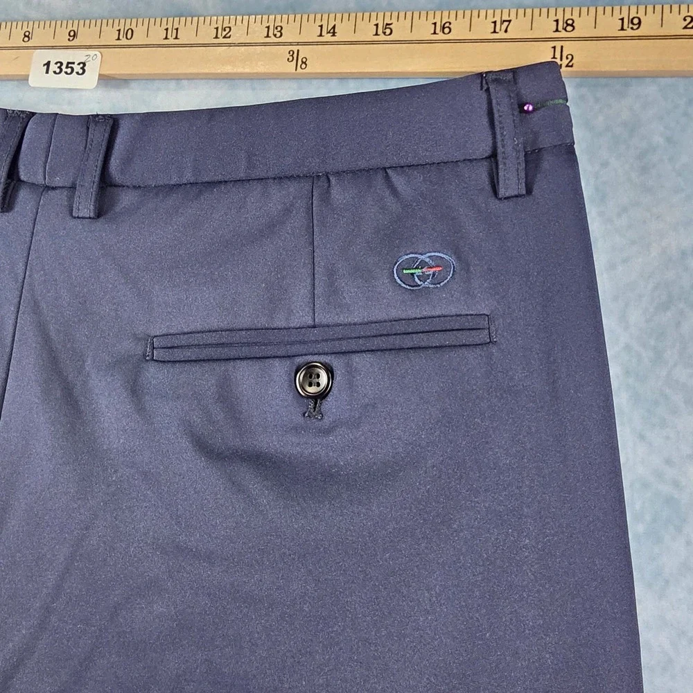 Mens Navy Blue‎ Technical Performance Golf Pants Stretch Trousers Size 36x28